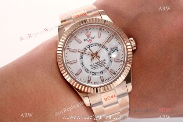 New Replica Rolex Sky-Dweller 42mm AI Factory Rose Gold Swiss 9001 Watch New Replica Rolex Sky-Dweller 42mm AI Factory Rose Gold Swiss 9001 Watch