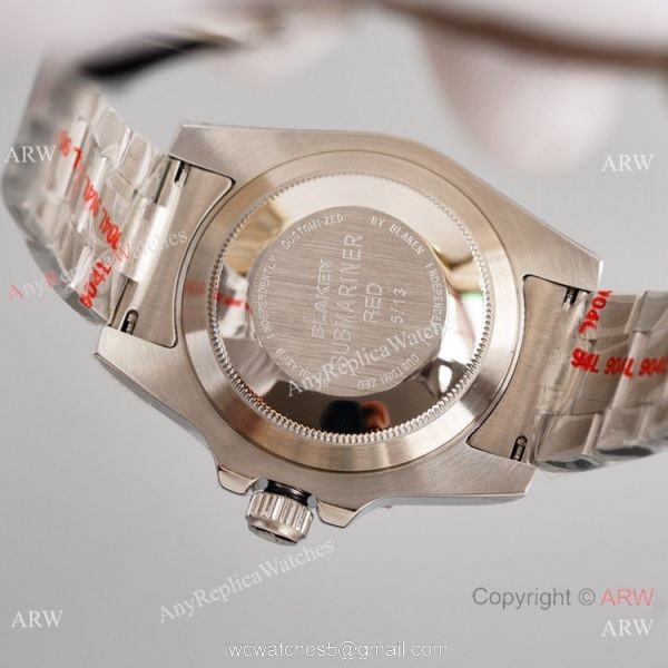 Swiss Grade Blaken Rolex Submariner Copy Watch Red Looking Ceramic 40mm Swiss Grade Blaken Rolex Submariner Copy Watch Red Looking Ceramic 40mm