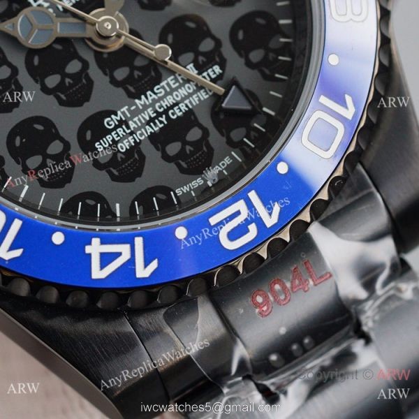 Swiss Copy Rolex GMT-Master II Blaken Watch Blue Black Ceramic 40mm Swiss Copy Rolex GMT-Master II Blaken Watch Blue Black Ceramic 40mm