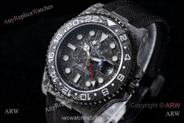2021 Rolex DiW GMT-Master II JH Cal.3186 Forged Carbon Watch Custom Watch 40mm 2021 Rolex DiW GMT-Master II JH Cal.3186 Forged Carbon Watch Custom Watch 40mm