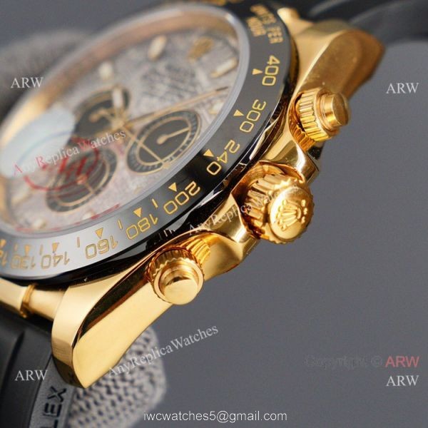 New! Swiss Quality Rolex Daytona Meteorite Dial Gold Case Watch New! Swiss Quality Rolex Daytona Meteorite Dial Gold Case Watch
