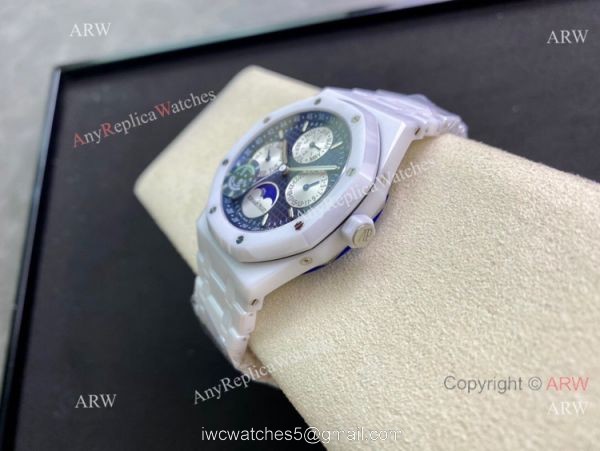 New Audemars Piguet Royal Oak Perpetual Calendar White Ceramic Copy Watch New Audemars Piguet Royal Oak Perpetual Calendar White Ceramic Copy Watch