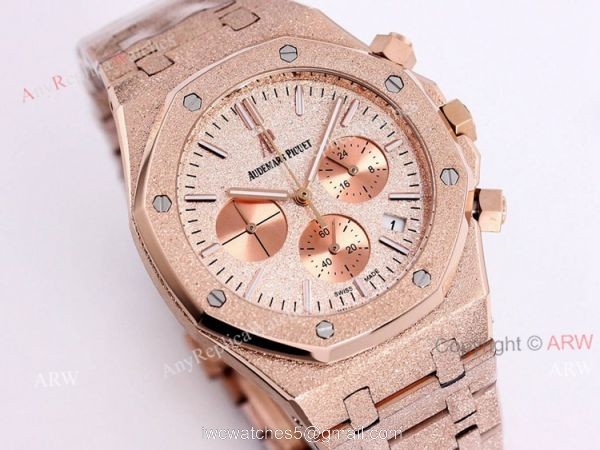 New Audemars Piguet Royal Oak Quartz Copy Watch Best AP Frosted Gold Watch 41mm New Audemars Piguet Royal Oak Quartz Copy Watch Best AP Frosted Gold Watch 41mm
