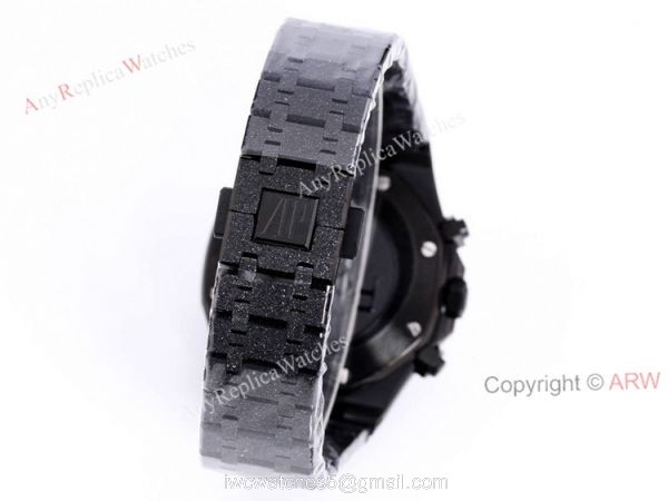 New Frosted Gold AP Watch Royal Oak All Black Chronograph Dial For Men Size 41mm High End Replica New Frosted Gold AP Watch Royal Oak All Black Chronograph Dial For Men Size 41mm High End Replica