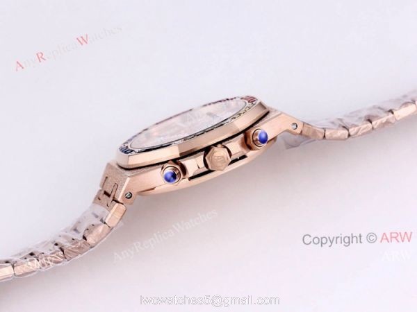 New Frosted Audemars Piguet Rose Gold Royal Oak 41mm Rainbow Diamond Watch Replica New Frosted Audemars Piguet Rose Gold Royal Oak 41mm Rainbow Diamond Watch Replica