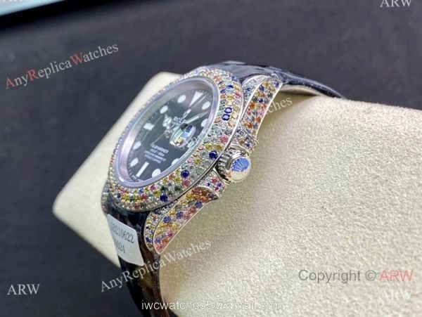 Swiss Quality Copy Rolex Submariner Limited Edition Watch Black Dial Rainbow Bezel Swiss Quality Copy Rolex Submariner Limited Edition Watch Black Dial Rainbow Bezel