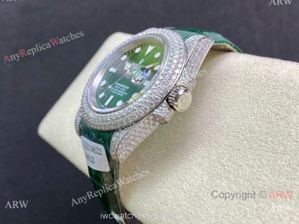 Swiss Quality Iced Out Rolex Submariner Limited Edition Watch Green Dial Swiss Quality Iced Out Rolex Submariner Limited Edition Watch Green Dial