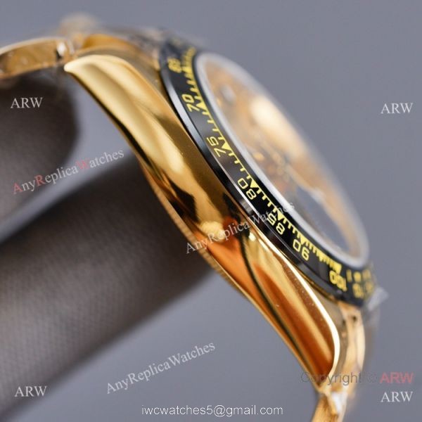 New 2021! Swiss Replica Rolex Daytona 40 Watch Yellow Gold Case New 2021! Swiss Replica Rolex Daytona 40 Watch Yellow Gold Case