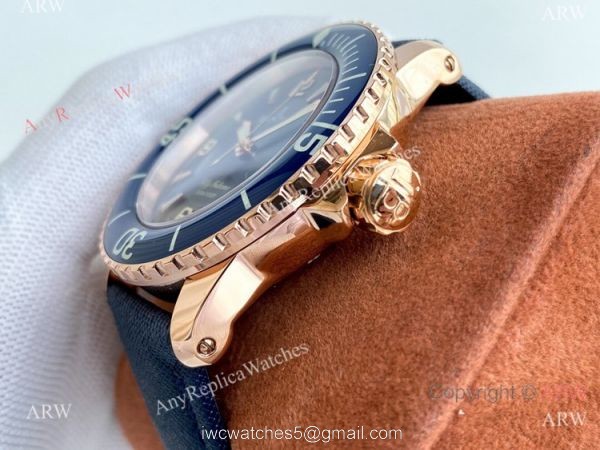 Best Copy Blancpain Fifty Fathoms Rose Gold Watch Citizen 8215 Movement Best Copy Blancpain Fifty Fathoms Rose Gold Watch Citizen 8215 Movement