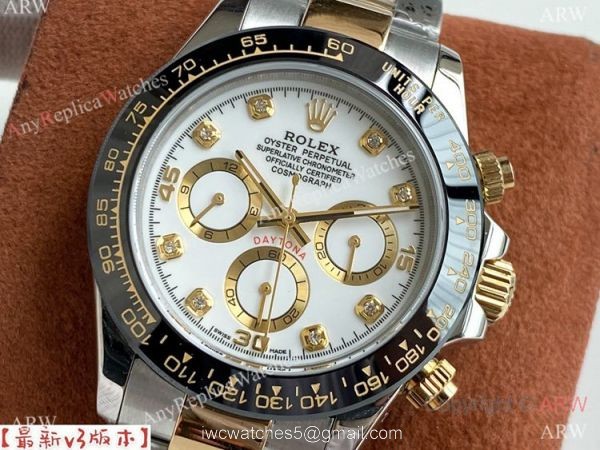 Copy Rolex Daytona A-7750 Chronograph Watch Two Tone 40mm Copy Rolex Daytona A-7750 Chronograph Watch Two Tone 40mm