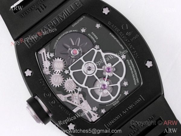 Super Clone Richard Mille RM001 Real Tourbillon JB Factory Black PVD Watch Super Clone Richard Mille RM001 Real Tourbillon JB Factory Black PVD Watch