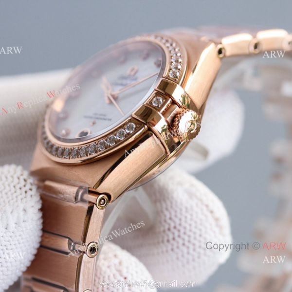 Swiss Copy Omega Constellation 8700 Automatic Watch 29mm Rose Gold Diamond Swiss Copy Omega Constellation 8700 Automatic Watch 29mm Rose Gold Diamond