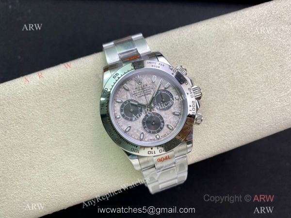 TW Factory Rolex Cosmograph Daytona Meteorite 7750 Chronograph Watch 40mm 904L Stainless steel TW Factory Rolex Cosmograph Daytona Meteorite 7750 Chronograph Watch 40mm 904L Stainless steel