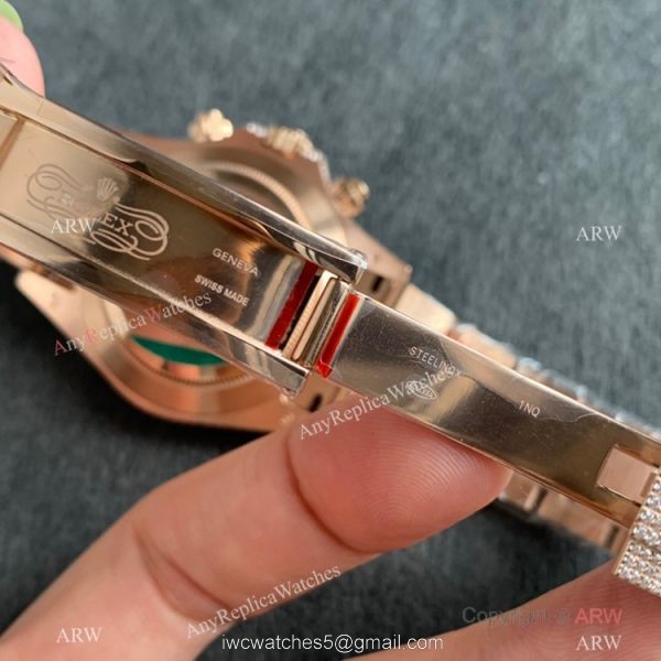 Replica Watch JVS Factory Rolex Iced out Daytona Watch 904L Rose Gold 7750 Movement Replica Watch JVS Factory Rolex Iced out Daytona Watch 904L Rose Gold 7750 Movement