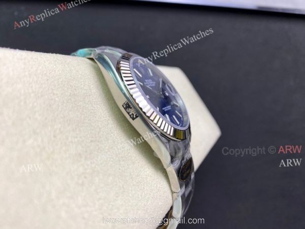 Replica Clean Factory Rolex Datejust Blue Dial 41mm Fluted Bezel Oyster Watch Replica Clean Factory Rolex Datejust Blue Dial 41mm Fluted Bezel Oyster Watch