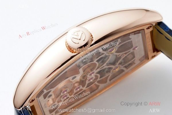 AB Factory Franck Muller Imperial Tourbillon Cintree Curvex Men Watch Rose Gold Blue Dial AB Factory Franck Muller Imperial Tourbillon Cintree Curvex Men Watch Rose Gold Blue Dial
