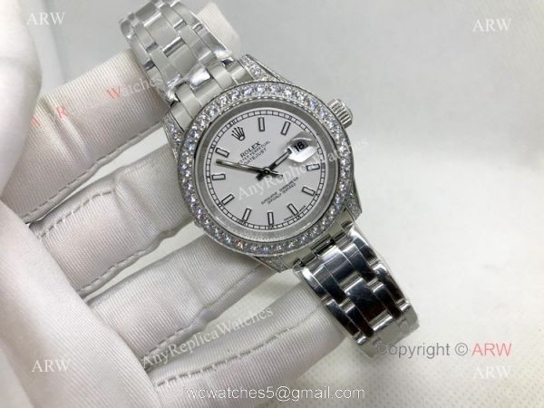 Swiss 2836 Rolex Pearlmaster Stainless Steel 34mm Replica Watch Swiss 2836 Rolex Pearlmaster Stainless Steel 34mm Replica Watch
