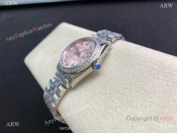 Swiss Copy Rolex Datejust 31mm Pink Diamond Watch Stainless steel Jubilee Swiss Copy Rolex Datejust 31mm Pink Diamond Watch Stainless steel Jubilee