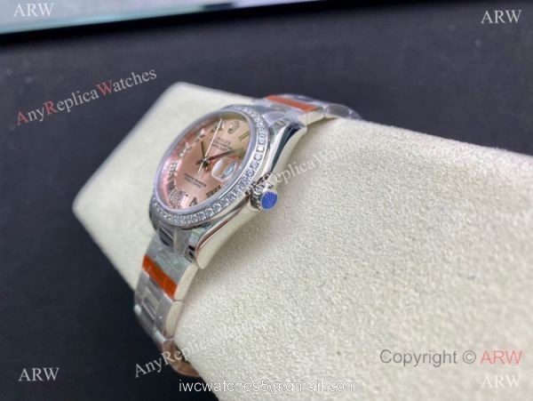 Swiss Grade Rolex Datejust Ss Oyster 31mm Watch Pink Dial TW Swiss 2836 Movement Swiss Grade Rolex Datejust Ss Oyster 31mm Watch Pink Dial TW Swiss 2836 Movement