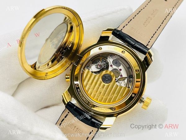 TWS Factory Swiss Vacheron Constantin Malte Dual Time Regulateur 42005 41mm Watch Yellow Gold 9015 Movement TWS Factory Swiss Vacheron Constantin Malte Dual Time Regulateur 42005 41mm Watch Yellow Gold 9015 Movement