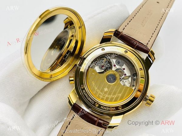 TWS Factory Swiss Vacheron Constantin Malte Dual Time Regulateur 42005 Automatic Watch All Gold TWS Factory Swiss Vacheron Constantin Malte Dual Time Regulateur 42005 Automatic Watch All Gold