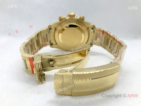 Yellow Gold Rolex Daytona Rainbow Replica Watch 40mm for Men Yellow Gold Rolex Daytona Rainbow Replica Watch 40mm for Men