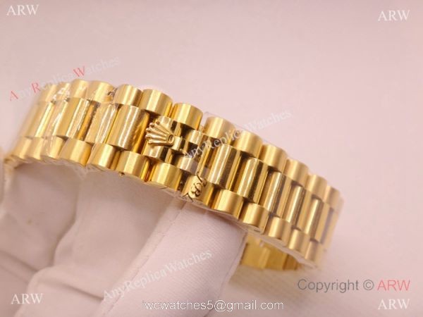 Iced Out Rolex Day-Date Presidential Yellow Gold Watch 36mm Iced Out Rolex Day-Date Presidential Yellow Gold Watch 36mm