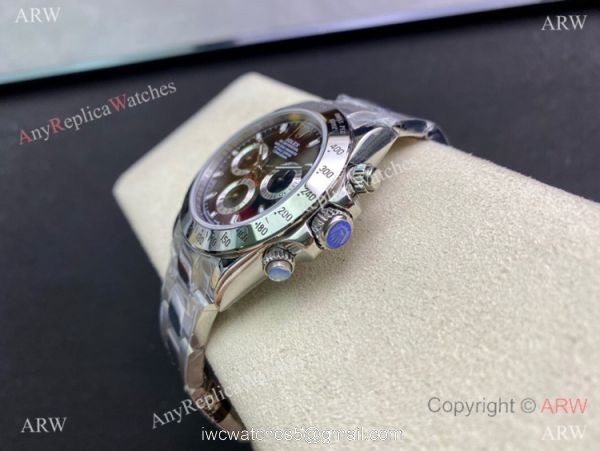 Swiss Copy Rolex Daytona A7750 Chronograph Watch 904L Silver Steel Black Dial Swiss Copy Rolex Daytona A7750 Chronograph Watch 904L Silver Steel Black Dial