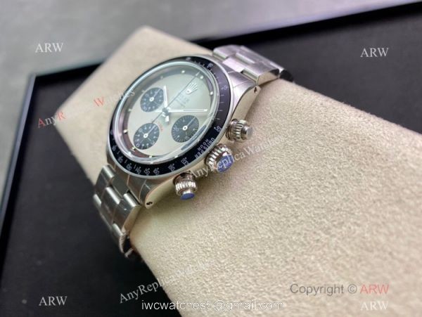 NEW! Swiss 7750 Rolex Daytona Paul Newman Cream Dial Black Bezel Watch Vintage Daytona NEW! Swiss 7750 Rolex Daytona Paul Newman Cream Dial Black Bezel Watch Vintage Daytona