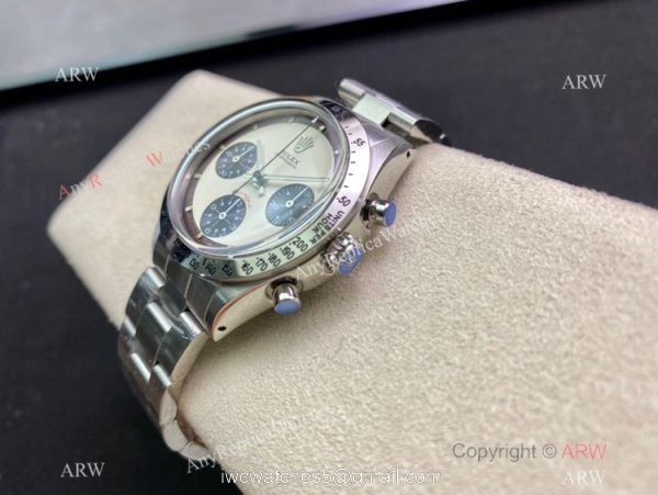 Vintage Rolex Daytona Paul Newman Swiss A7750 Replica Watch Stainless Steel Cream Dial Vintage Rolex Daytona Paul Newman Swiss A7750 Replica Watch Stainless Steel Cream Dial