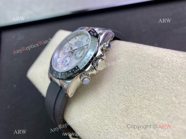 Swiss Grade Rolex Daytona A7750 Watch White MOP Dial Oysterflex Rubber Swiss Grade Rolex Daytona A7750 Watch White MOP Dial Oysterflex Rubber