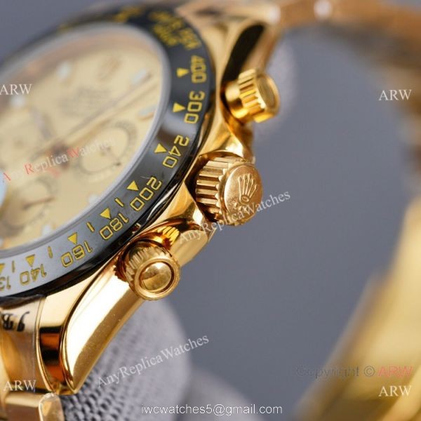 Swiss Quality AAA Replica Rolex Daytona Citizen 8215 Watch All Gold 40mm Swiss Quality AAA Replica Rolex Daytona Citizen 8215 Watch All Gold 40mm