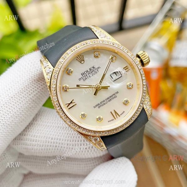 Replica Citizen 8215 ROLEX Datejust White Gold Diamond bezel Ladies Watch Replica Citizen 8215 ROLEX Datejust White Gold Diamond bezel Ladies Watch