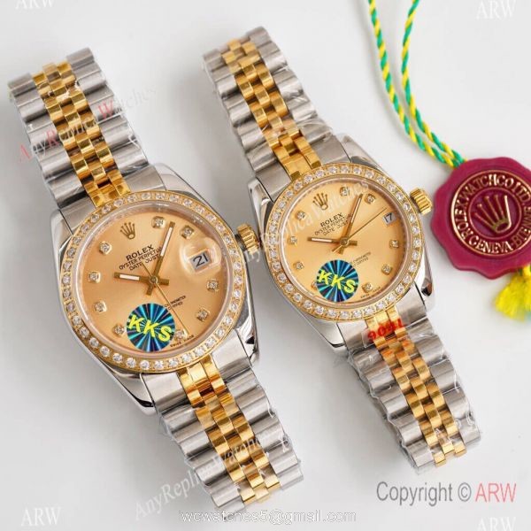 Replica Rolex Datejust Two Tone Diamond Watch Citizen 8215 Movement Replica Rolex Datejust Two Tone Diamond Watch Citizen 8215 Movement