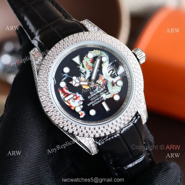 2022 New Updated Rolex Submariner Diamond Bezel Black Face Citizen 8215 Watch 2022 New Updated Rolex Submariner Diamond Bezel Black Face Citizen 8215 Watch