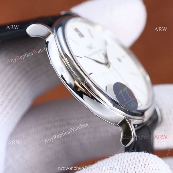 Knock-off IWC Portofino Citizen 9015 White Face Black Strap Watch Knock-off IWC Portofino Citizen 9015 White Face Black Strap Watch