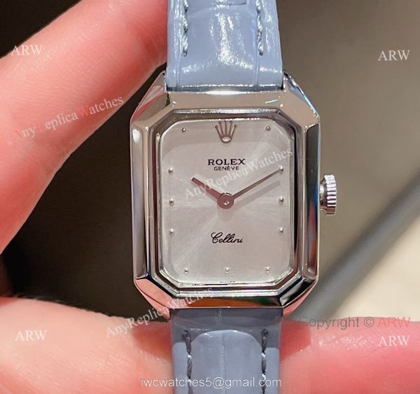 Replica Rolex Cellini Stainless Steel Case Gray Dial 24mm Lady Watch Replica Rolex Cellini Stainless Steel Case Gray Dial 24mm Lady Watch