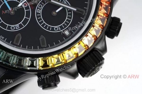 NEW! Noob Factory 4130 Rolex Daytona Blaken &8216;Black Venom Rainbow Bezel Watch 40mm NEW! Noob Factory 4130 Rolex Daytona Blaken &8216;Black Venom Rainbow Bezel Watch 40mm