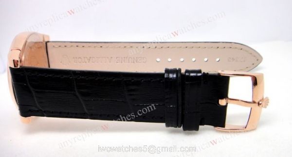 Rolex Cellini Rose Gold Black Diamond Markers Black Leather Japan Grade Rolex Cellini Rose Gold Black Diamond Markers Black Leather Japan Grade