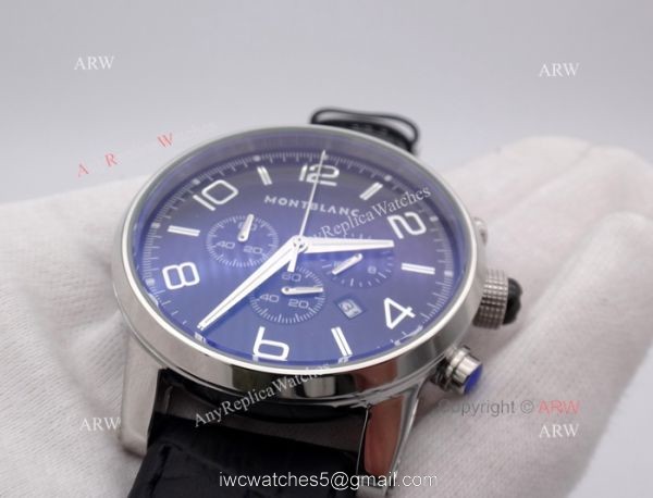 Montblanc Timewalker Chrono Black Leather strap Watch Mont Blanc Knock off Watch Montblanc Timewalker Chrono Black Leather strap Watch Mont Blanc Knock off Watch