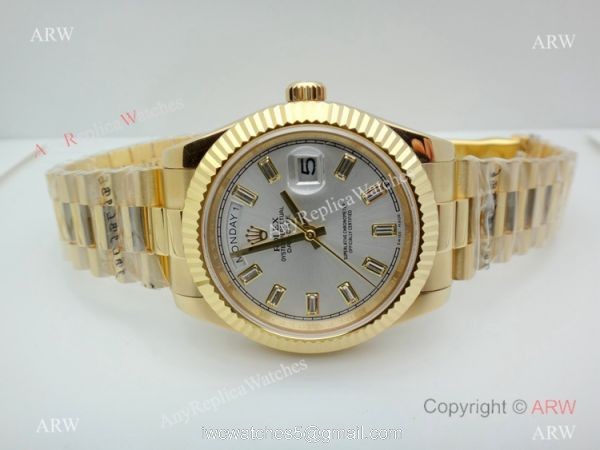 Replica Rolex Presidential Diamond Day-Date 40mm Yellow Gold Watch Replica Rolex Presidential Diamond Day-Date 40mm Yellow Gold Watch