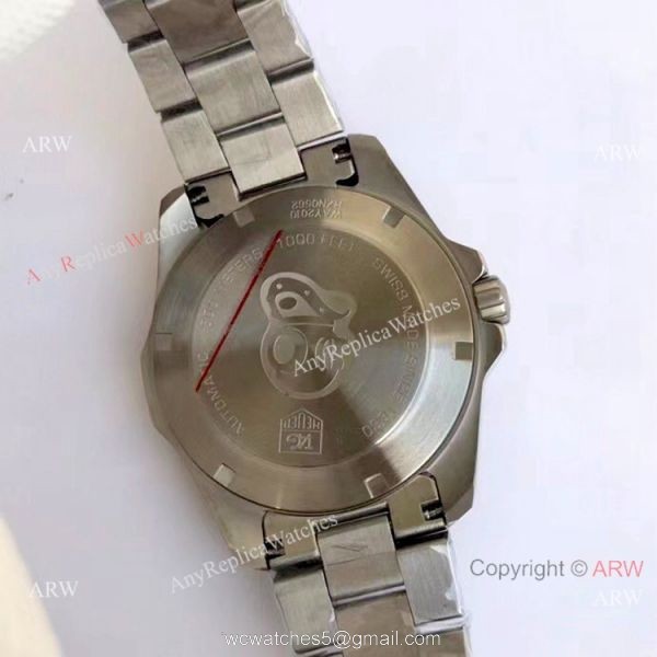 Wholesale Copy Tag Heuer Aquaracer Calibre 5 Watch Silver and White Wholesale Copy Tag Heuer Aquaracer Calibre 5 Watch Silver and White