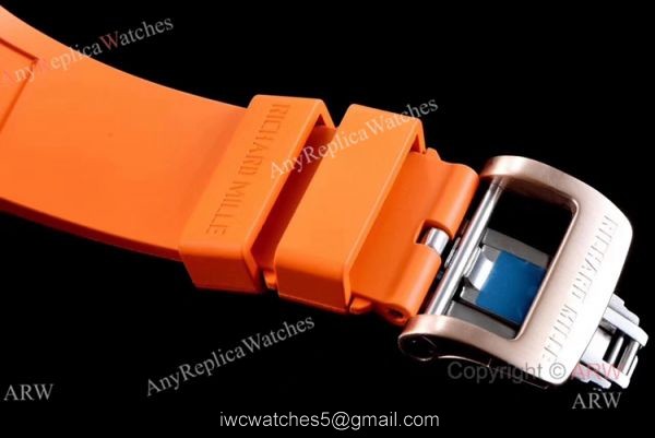 KV Factory Replica Richard Mille RM035 Americas Rose Gold Watch With Orange Rubber Band KV Factory Replica Richard Mille RM035 Americas Rose Gold Watch With Orange Rubber Band