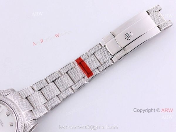 New Rolex Datejust ii 41mm Silver Dial Iced Out Rolex Diamond Watch Replica New Rolex Datejust ii 41mm Silver Dial Iced Out Rolex Diamond Watch Replica