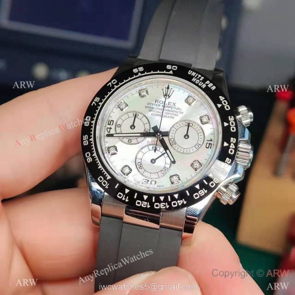 Noob New 4130 Rolex Daytona Watch White Mother of Pearl Dial Noob New 4130 Rolex Daytona Watch White Mother of Pearl Dial