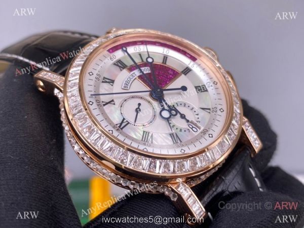 Super Clone Breguet Marine Chronograph Cal.583Q-1 Silver Dial Watch 42mm Super Clone Breguet Marine Chronograph Cal.583Q-1 Silver Dial Watch 42mm