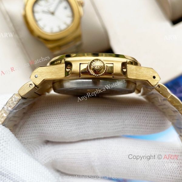 Swiss Quality Patek Philippe Nautilus 8215 Yellow Gold Black Face 42mm Swiss Quality Patek Philippe Nautilus 8215 Yellow Gold Black Face 42mm