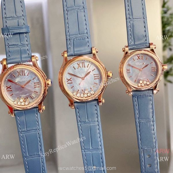 Clone Chopard Happy Diamond Lover Watch Blue Mop Dial Clone Chopard Happy Diamond Lover Watch Blue Mop Dial