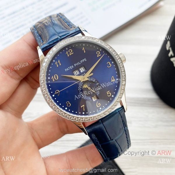 Clone Patek Philippe Calatrava Annual calendar Watch Olive Green Dial Clone Patek Philippe Calatrava Annual calendar Watch Olive Green Dial