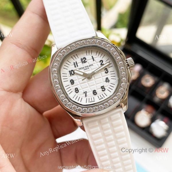 Replica Patek Philippe Lady-Aquanaut Watch Diamond Bezel Black Dial Replica Patek Philippe Lady-Aquanaut Watch Diamond Bezel Black Dial